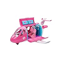 Barbie Toy Airplane Playset, Dreamplane with 15+ Doll-Sized Accessories Including Puppy, Snack Cart, Reclining Seats & More (Amazon Exclusive)