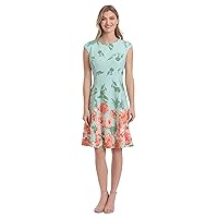 London Times Women's Perfect Versatile Scuba Crepe Fit & Flare Dress Event Guest of Occasion Office Career
