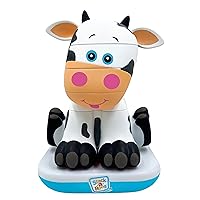 Stack-a-Roos Baby Cow by Salus Brands - Animal Stacking Toy, Educational Early Learning Toy for Infants Babies Toddlers, Age 12+ Months - Great Baby Gifts
