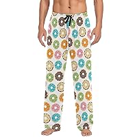 ALAZA Men's Donut Seamless Pattern Sleep Pajama Pant