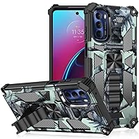 Case for Oneplus 9 Pro,Camouflage Military Grade Car Holder Protection [Built-in Kickstand] Magnetic Heavy Duty TPU+PC Shockproof Phone Case for Oneplus 9 Pro 5G,6.7 inch 2021 (Light Green)