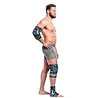 FreezeSleeve Ice & Heat Therapy Sleeve- Reusable, Flexible Gel Hot/Cold Pack, 360 Coverage for Knee, Elbow, Ankle, Wrist- Blue Camo, 2X-Large