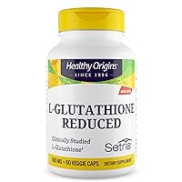 Healthy Origins L-Glutathione (Setria) 500 mg, 60 Veggie Caps