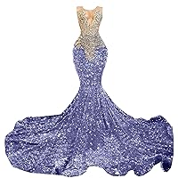 Sparkly Prom Dress Beaded Sequin Pageant Celebrity Gala Mermaid Evening Party Dress