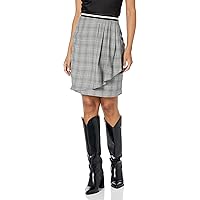Rent the Runway Pre-Loved Grey Plaid Wrap Skirt