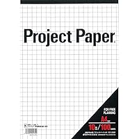 Okina PPA40S Report Pad, Project Paper, A4, 0.4 inch (10 mm) Grid Ruled, 100 Sheets