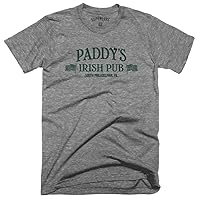 Paddys Irish Pub Mens Unisex St Patricks Day Funny TV Bar Tri-Blend T-Shirt