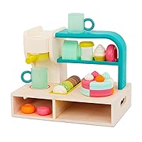 Mini Chef - Coffee Shop Playset- Pretend Play- Coffee Shop Playset – Coffee Machine, Cups, Bakery, Desserts – Barista & Baking Role-Play Set for Kids – Pretend Play Set – 3 Years + (20+ Pcs)
