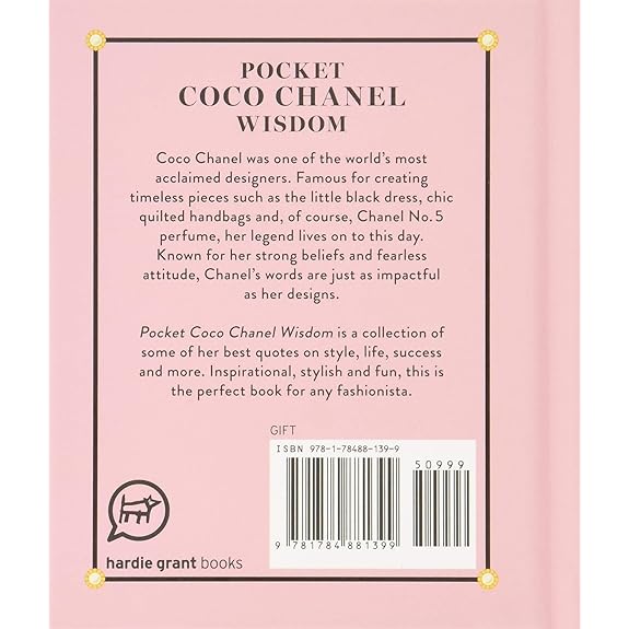 Mua Pocket Coco Chanel Wisdom: Witty Quotes and Wise Words from a Fashion  Icon (Pocket Wisdom) trên  Mỹ chính hãng 2023