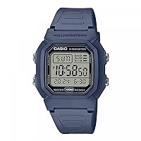 Casio Men's Digital Quartz Watch with Plastic Strap W-800H-2AVES