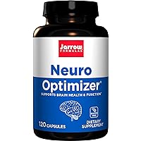 Jarrow Formulas Neuro Optimizer - 120 Capsules - Brain Health & Antioxidant Support - Includes 7 Neuro Nutrients - Gluten Free - 30 Servings (Packaging May Vary)