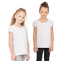 Girls’ Puff Short Sleeve T Shirt 2-Pack