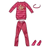 Disney Princess Comfy Squad Fashion Pack for Aurora Doll, Clothes for Disney Fashion Doll Inspired by Ralph Breaks The Internet Movie