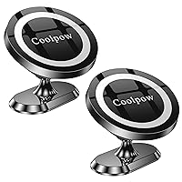 【2-Pack】for iPhone MagSafe Car Mount【Stronger Magnets】Magnetic Phone Holder for Car Dash【All Metal 】MagSafe Accessories Fit iPhone 15, 14,13,12,Pro/Max/Plus/Mini MagSafe 3 car Mount Case &Cell Phone
