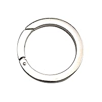 Zinc Alloy Silvery Flat O-rings Rings Spring Buckle Strap Adjuster Webbing Belts