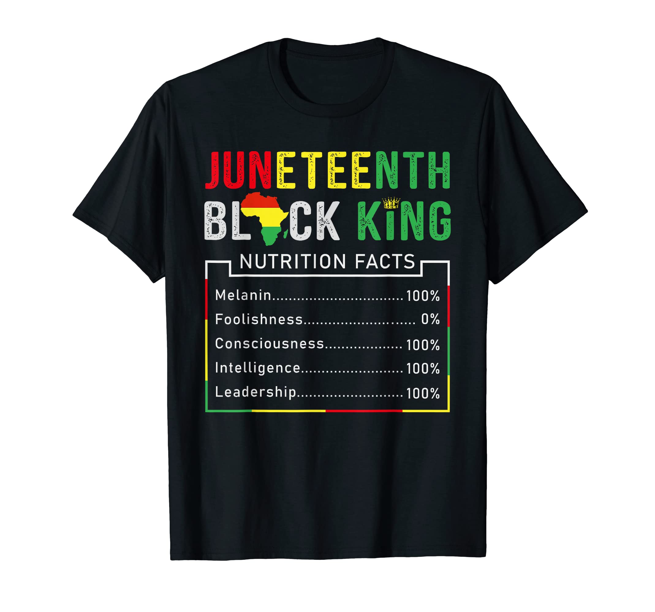 Awesome Juneteenth Black King Melanin Fathers Day Men Boys T-Shirt