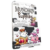 Steve Jackson Games Munchkin Puppies Card Game (Mini-Expansion) | 30 Cards | Adult, Kids, & Family Game | Fantasy Adventure Roleplaying Game | Ages 10+ | 3-6 Players | Avg Play Time 120 Min | from