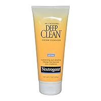 Neutrogena Deep Clean Daily Facial Cream Cleanser with Beta Hydroxy Acid to Remove Dirt, Oil & Makeup, Alcohol-Free, Oil-Free & Non-Comedogenic, 7 fl. oz