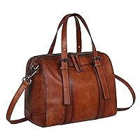 Iswee Genuine Leather Handbags for Women Shoulder Bag Satchel Purse Luxury Handbags Crossbody Bag