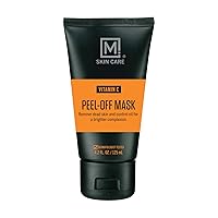 M. Skin Care Orange Vitamin C Peel-Off Facial Mask for Men, Exfoliating Oil and Dead Skin Peel Away Face Mask, Cruelty and Paraben Free