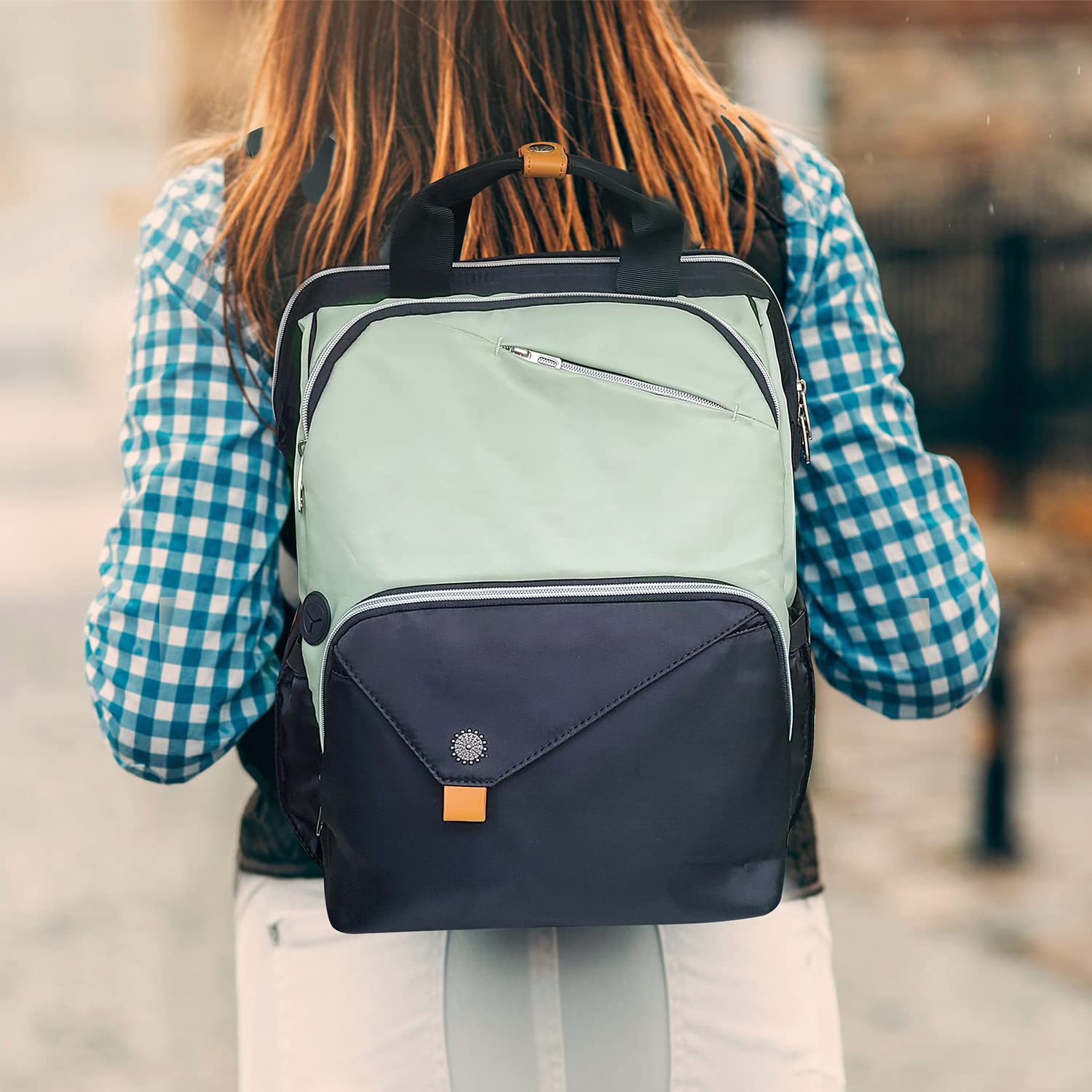 Hap Tim Laptop Backpack, Travel Backpack for Women,Work Backpack, Nurse Backpack, Teacher Backpack, Carry on Backpack(7651-GB)