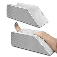 Forias Leg Elevation Pillows for After Surgery, Injuries or Rest, Memory Foam Leg Pillows for Sleeping Leg Elevating Pillow Wedge Pillow for Sciatica Back Knee Hip Ankles Pain Relief