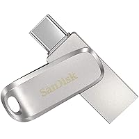 SanDisk 64GB Ultra Dual Drive Luxe USB Type-C - SDDDC4-064G-G46, Sliver