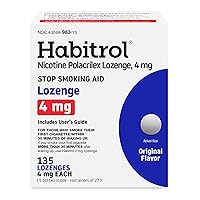 Habitrol Nicotine Lozenges 4 mg Original Flavor – 135 Count – Stop Smoking Aid – Reduce Cravings and Withdrawal Symptoms