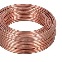12 Ga Solid Bare Copper Round Wire 50 Ft. Coil (Dead Soft) 99.9% Pure