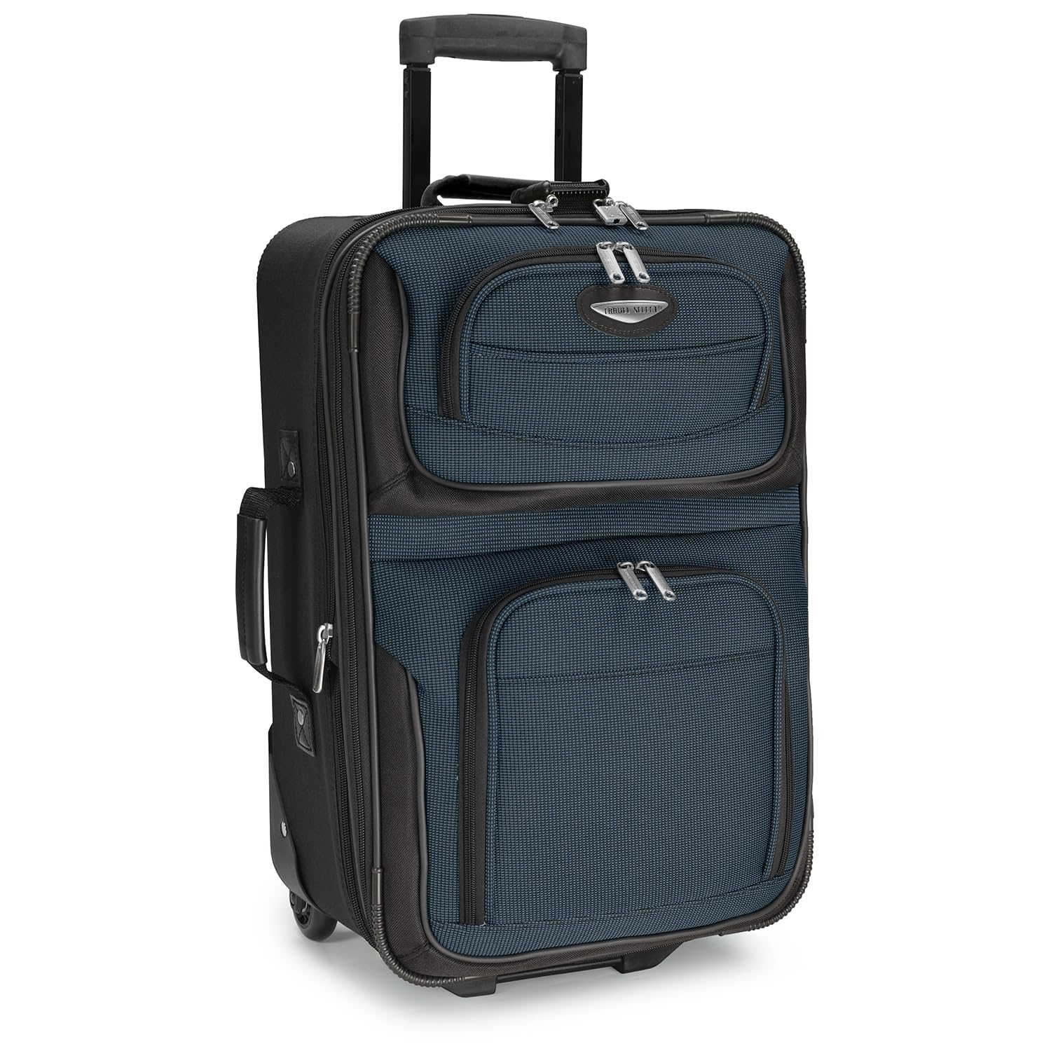 Travel Select Amsterdam Softside Expandable Rolling Luggage, TSA-Approved, Lightweight, Navy, Carry-on 21-Inch