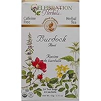 Celebration Herbals Teabags Herbal Tea Burdock Root Organic - 24 Herbal Tea Bags