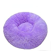 NA Direct Selling Winter Thickened Plush Dog's nest mat deep Sleep Circular Cat's nest pet's nest Purple