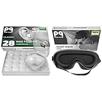 PQ 28 Wax Silicone Ear Plugs & PQ Sleep Mask