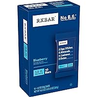 RXBAR Protein Bars, Protein Snack, Snack Bars, Blueberry, 18.3oz Box (10 Bars)