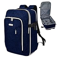 Personal Item Travel Backpack for Women Men, Flight Approved Carry On Underseat Luggage Casual Weekender Daypack for College Business Outdoors