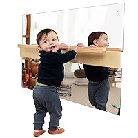 ODOXIA Coordination Mirror for Toddlers | Improves Cognitive Development | Montessori Mirror | Built-in Pull-up Bar | Baby Mirror | Pull-to-Stand Toys | Balance Development | Sturdy and Durable