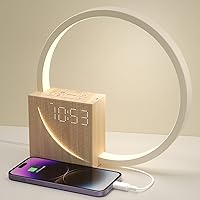Vivilumens Sunrise Alarm Clock for Heavy Sleepers Adults, Wake-up Light, Sleep Aid 10 White Noise Sound Machines with 30/60/90 Timer, 3 Level Dimmable Touch Table Lamp with Snooze USB Charger Port