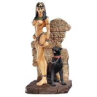 Design Toscano WU68453 Egyptian Panther Sculpture Full Color