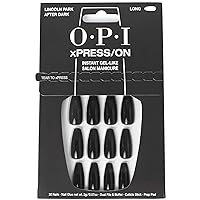 OPI xPRESS/ON Press On Nails, Up to 14 Days of Wear, Gel-Like Salon Manicure, Vegan, Sustainable Packaging, With Nail Glue, Long Purple Coffin Shape Nails, Lincoln Park After Dark
