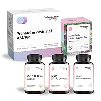Her Premium TTC Fertility Support Bundle: Myo-Inositol & D-Chiro Inositol | Prenatal & Postnatal Vitamins | Organic Fertility Tea for Women | NAC N-Acetyl Cysteine 600 mg | Postbiotic and Probiotics