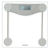 Salter Glass Digital Bath Scale First Digital Bath Scale for Body Weight in the E-Tech Series, Clear