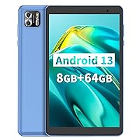 Tablet 8 Inch,Android 13 Tablet 8GB RAM(4+4Expand) 64GB ROM,1TB Expand Tablet PC 1280x800 HD IPS Screen 5000mAh Battery,Dual Camera,Tablet with Bluetooth and WiFi,Type C, Tableta(Blue