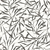 Ink Watercolor Leaves Removable Peel and Stick Wallpaper, 20.5 in X 16.5 ft, Made in the USA