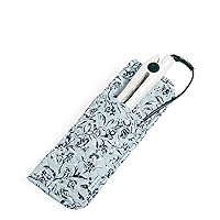 Vera Bradley Women's Cotton Heat Resistant Curling & Flat Iron Holder, Perennials Gray - Recycled Cotton, One Size
