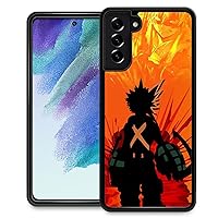 for Samsung Galaxy S21 FE Case with Anime Character Red Pattern Design Plastic Samsung Galaxy S21 FE Case TPU Bumper Protective Case Samsung Galaxy S21 FE,Samsung Galaxy S21 FE(6.4 inch)