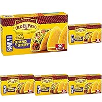 Old El Paso Stand 'N Stuff Taco Shells, Gluten Free, Family Size, 20-count (Pack of 5)
