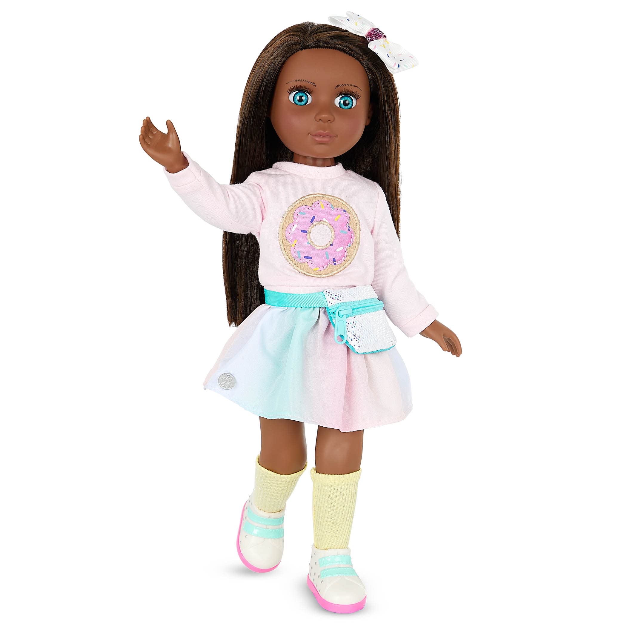Glitter Girls – Outfit for 14-inch Dolls – Colorful Doll Clothes & Sunglasses – Pink Sweater, Skirt, Fanny Pack & More – Toys for Kids 3 Years+ – Sweet Sprinkles