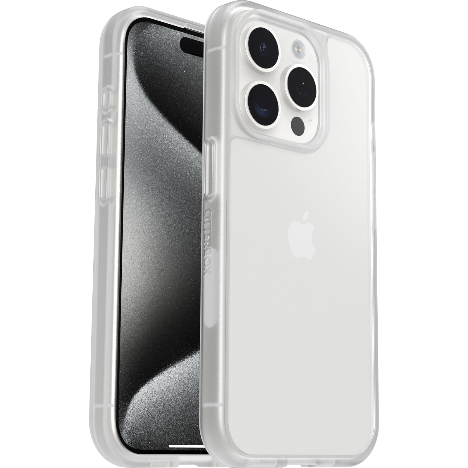 OtterBox iPhone 15 Pro (Only) Prefix Series Case - CLEAR, ultra-thin, pocket-friendly, raised edges protect camera & screen, wireless charging compatible