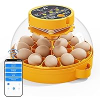 YuXi 16 Egg Incubator for Hatching Eggs, App Track Temperature & Humidity, Use for Chicken, Duck and Quail Egg