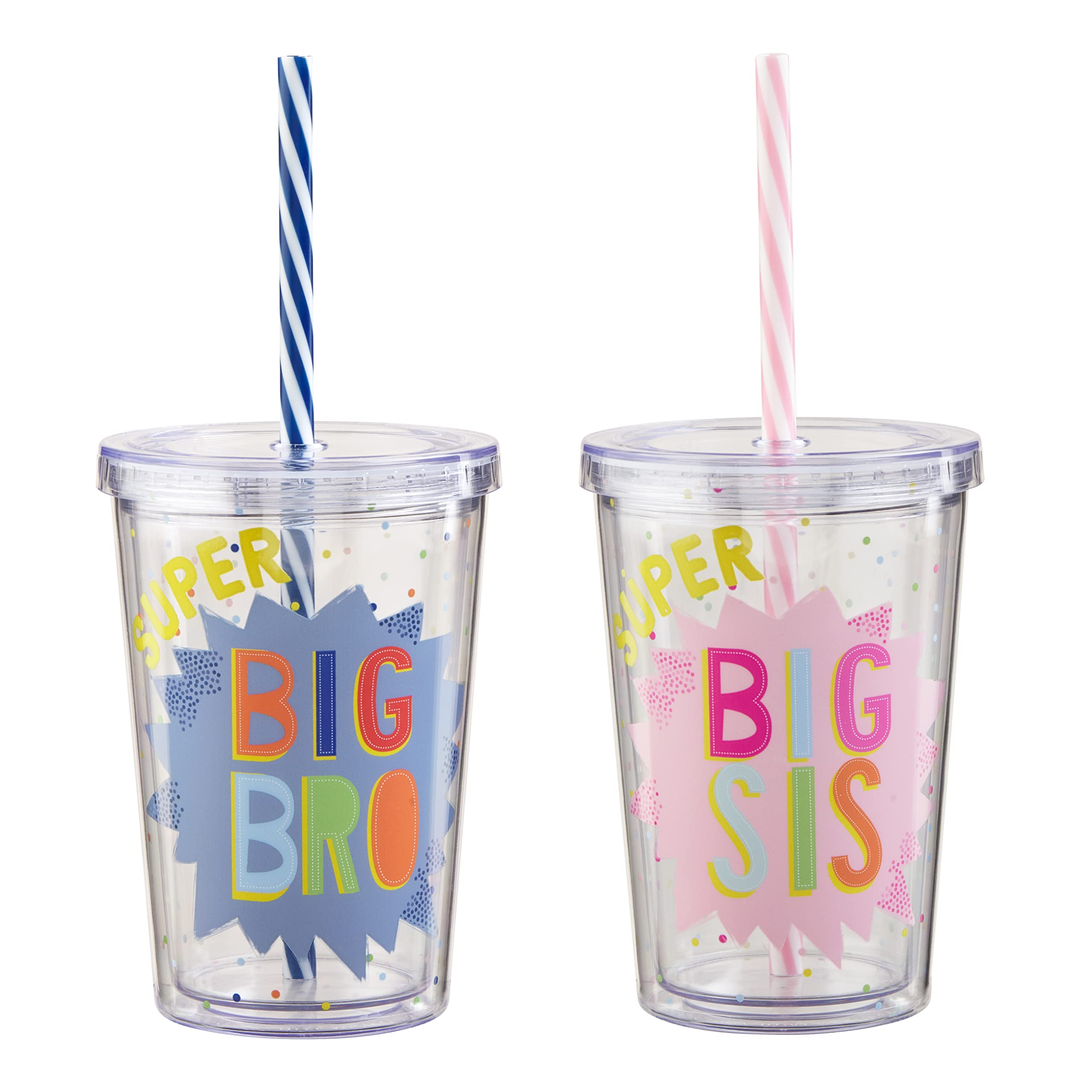 Mud Pie Pink Big Sister Tumbler